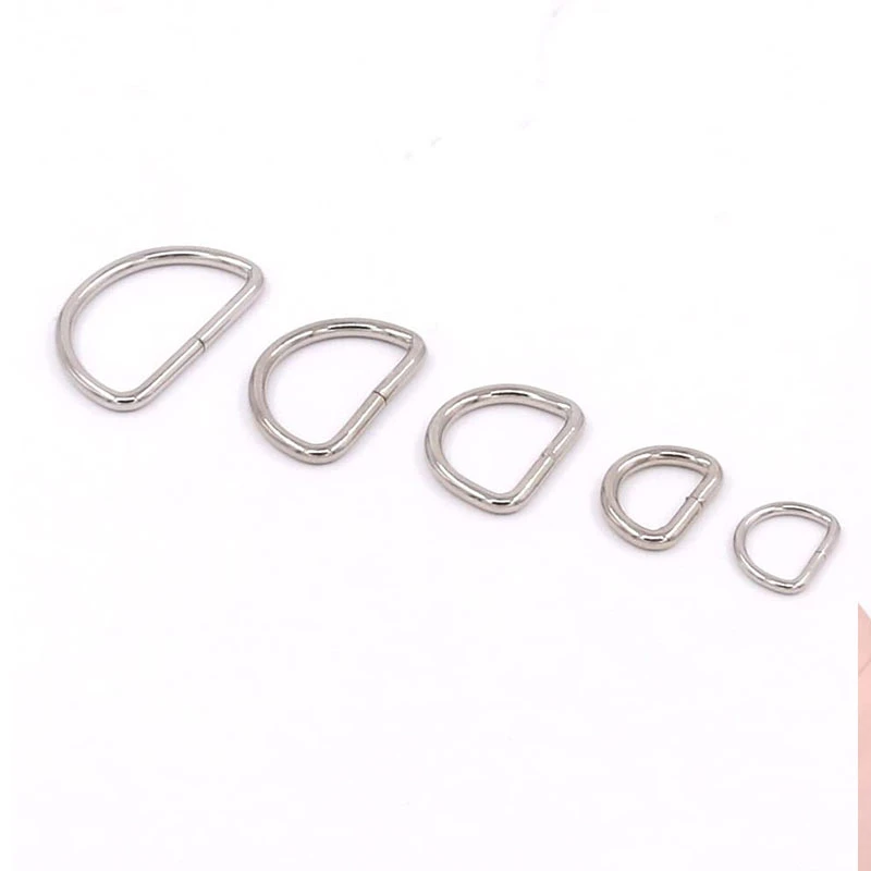 Top Quality D-Ring Various Sizes Buckle Metal D Ring for Bag Hardware Accessories