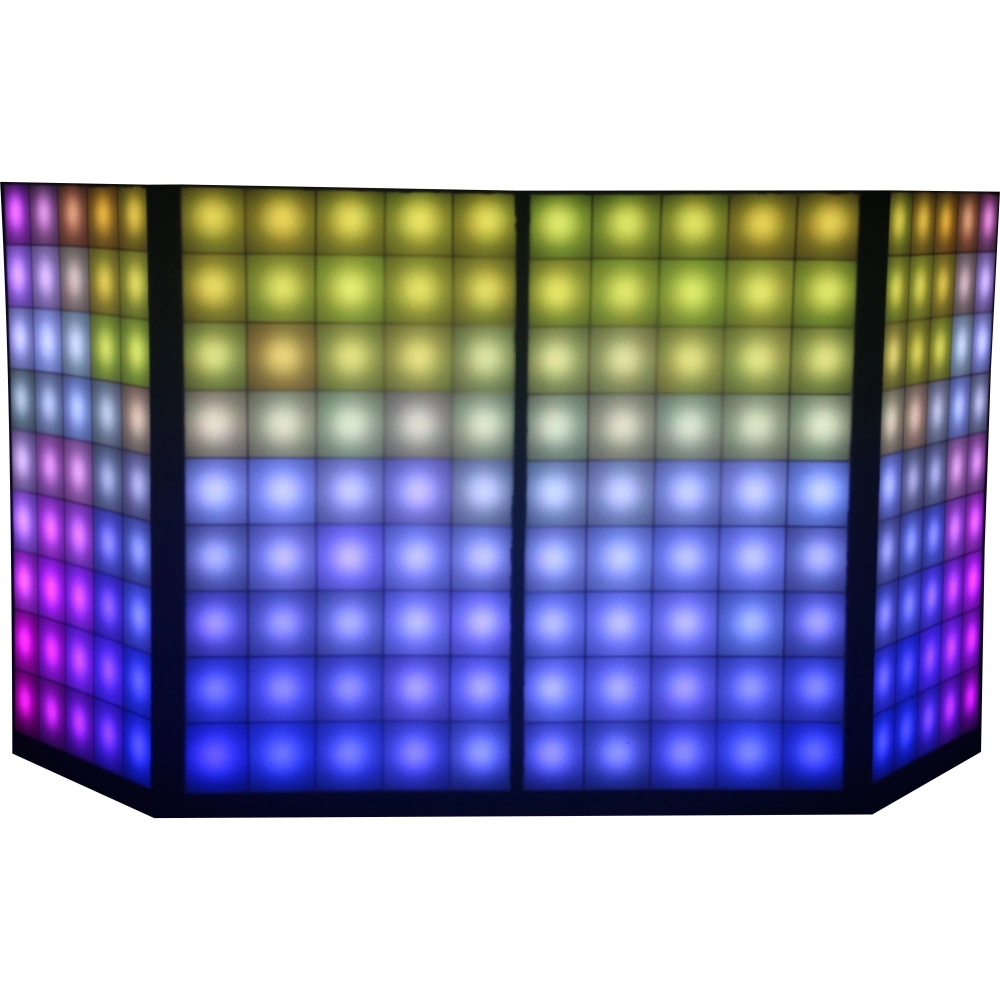 Rigeba Alta calidad Nuevo Equipo de etapa RGB LED Pixel Display Cabina de DJ para eventos de DJ Party