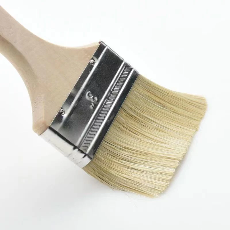 Thick Brown Brush Clean Sweep Waterproof Mixed Bristle Paint Brush Does Not Shed Hair Barbecue Brush Brush Household Long Hair Brush