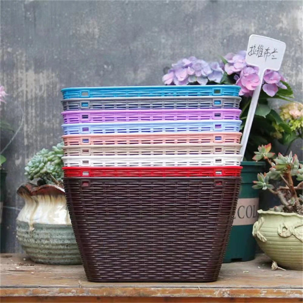 Factory Sales Rattan Series Soilless Culture Hanging Basket Flowerpot