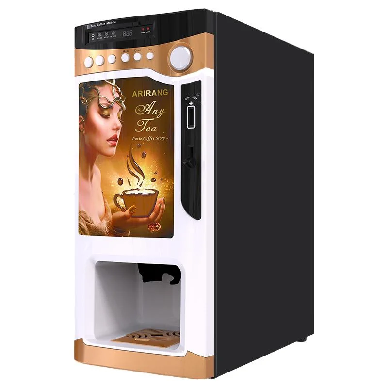 Good Service New Indoor China 3 Flavors Coffee Vending Machine Without Water Pump