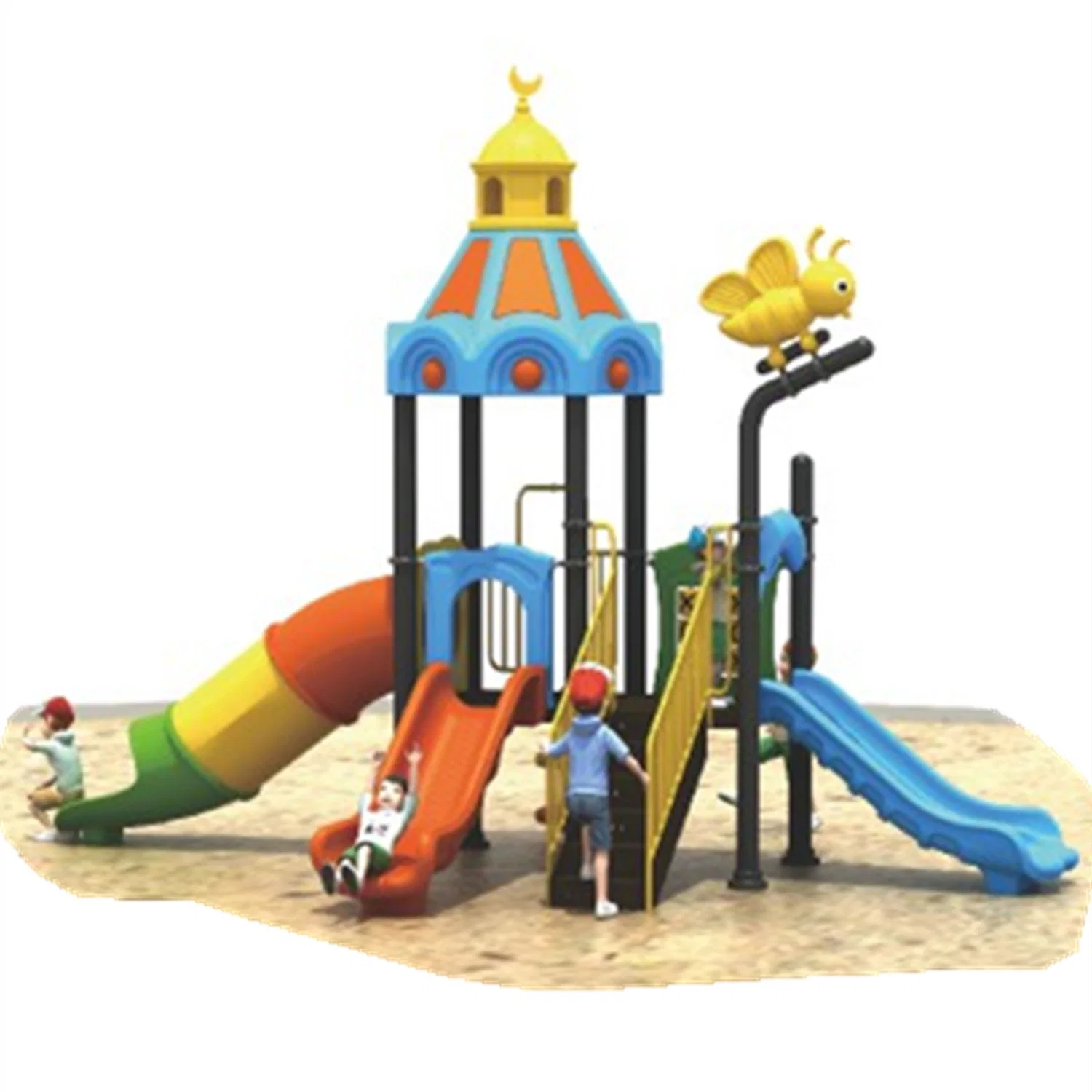 ملعب للأطفال في الهواء الطلق شرائح الملاهي للأطفال مجموعة معدات 279b