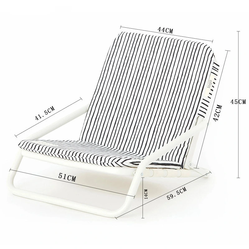 Customized Logo Canvas Easy Portable Lightweight Outdoor Metal Folding Aluminium Beach Chair