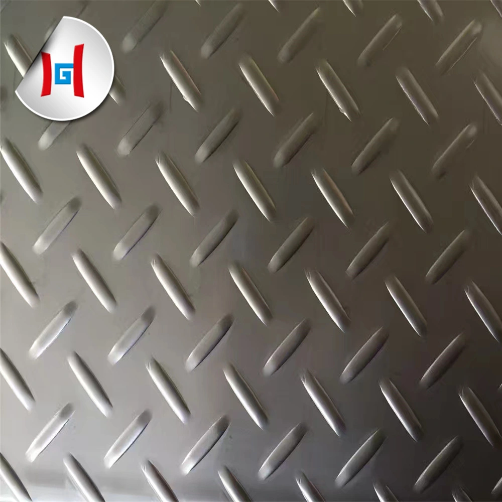 Hot Rolled AISI 201 Checkered Plate Antique Metal Sheet Stainless Steel Diamond Plate