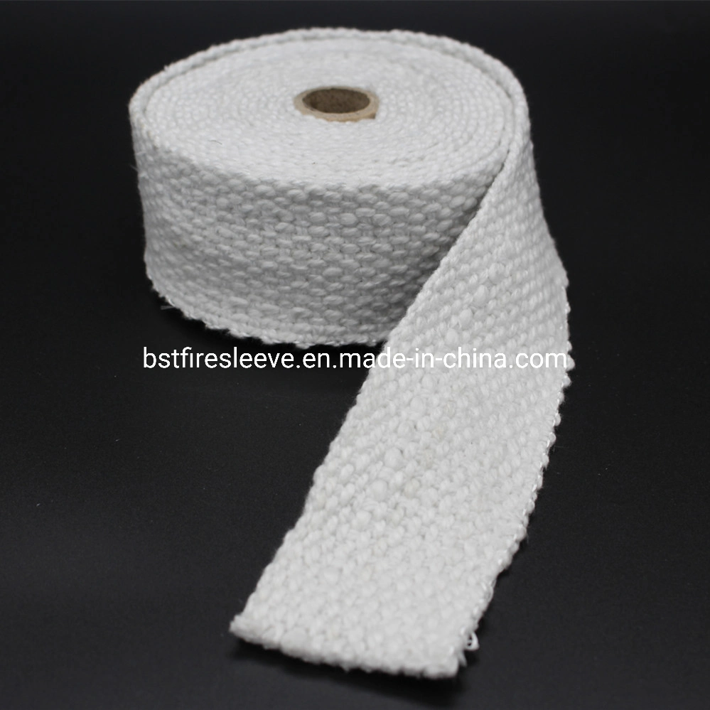 China Manufacturer Automotive Muffler Exhaust Pipe Bandage Wrap Tape Industry Hose Fireproof High Temperature Woven Glass Fibre Exhaust Lagging