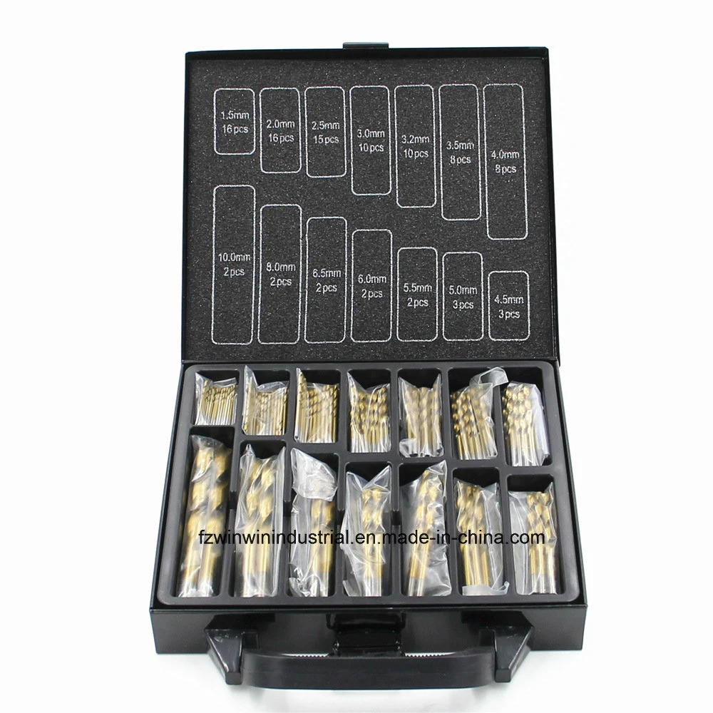 Combination Drill Bit Set 99PCS Titanium Coated HSS Drill Bit Set (WW-HSS99)