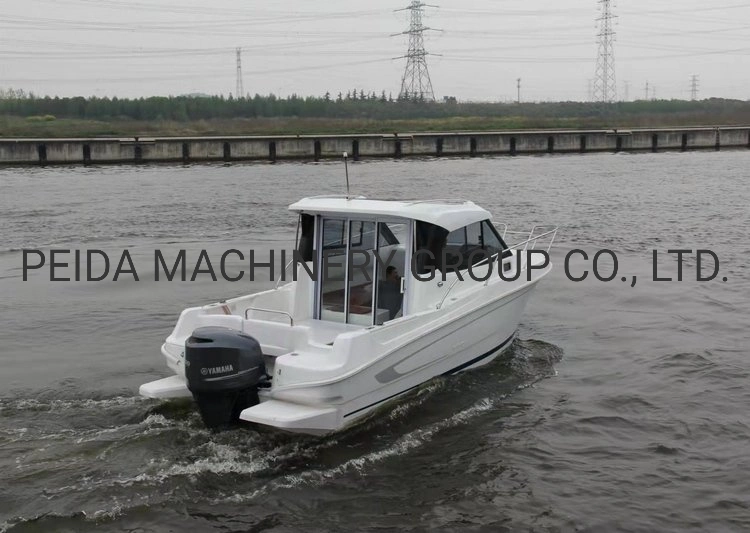 Crucero de aluminio de velocidad de cabina fácil embarcación de pesca de potencia para Venta