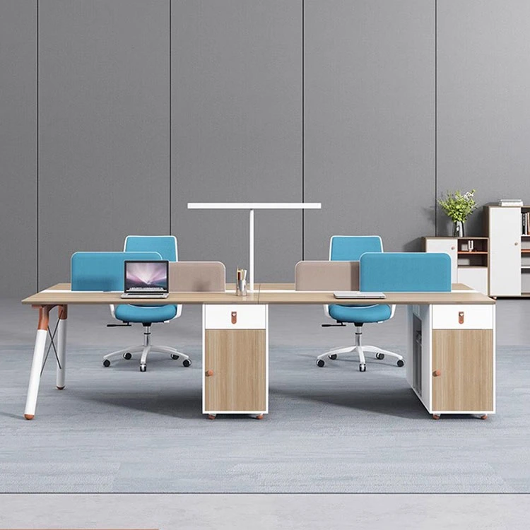 Liyu Modern Adjustable Office Table for Height Tables Computer Workstation Desks Office Wooden Staff Desk