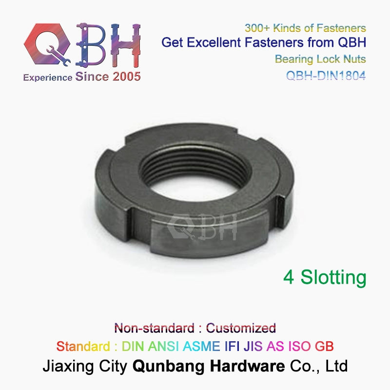 Qbh Standard DIN70852 Customized Slotted Locking Plate Groove Round Nut Spare Bearing Accessories