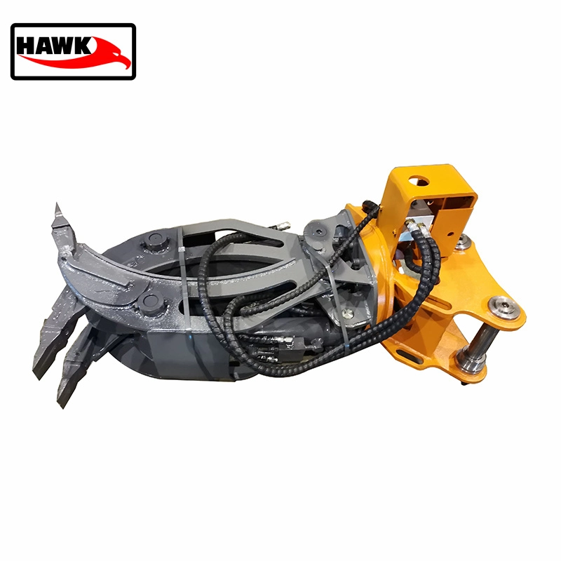 Hydraulic Rotatable Small Log Grapple Hydraulic Clipper for Excavator