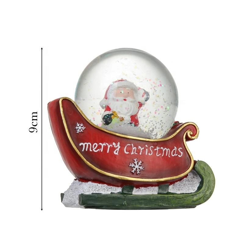 New Design Custom Snow Globe Resin Crafts Christmas Snow Globe Decoration