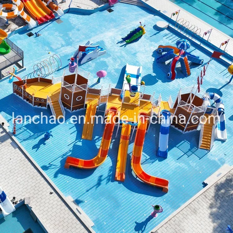 Fantasy Pirate Theme Water Park Playground for Kids and Adult