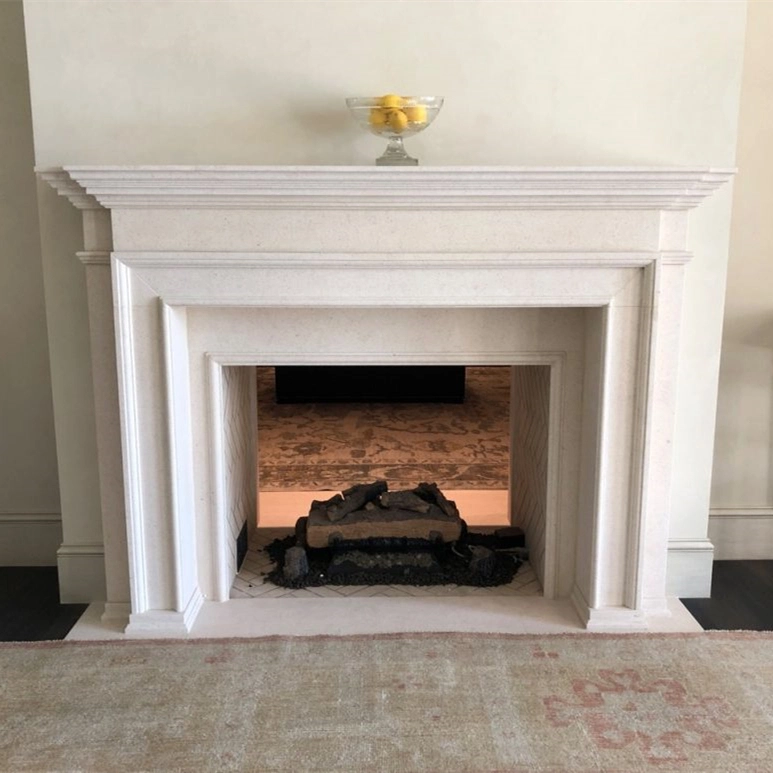 Travertine Roman Column Legs Italian Tuscan Carving Fireplace