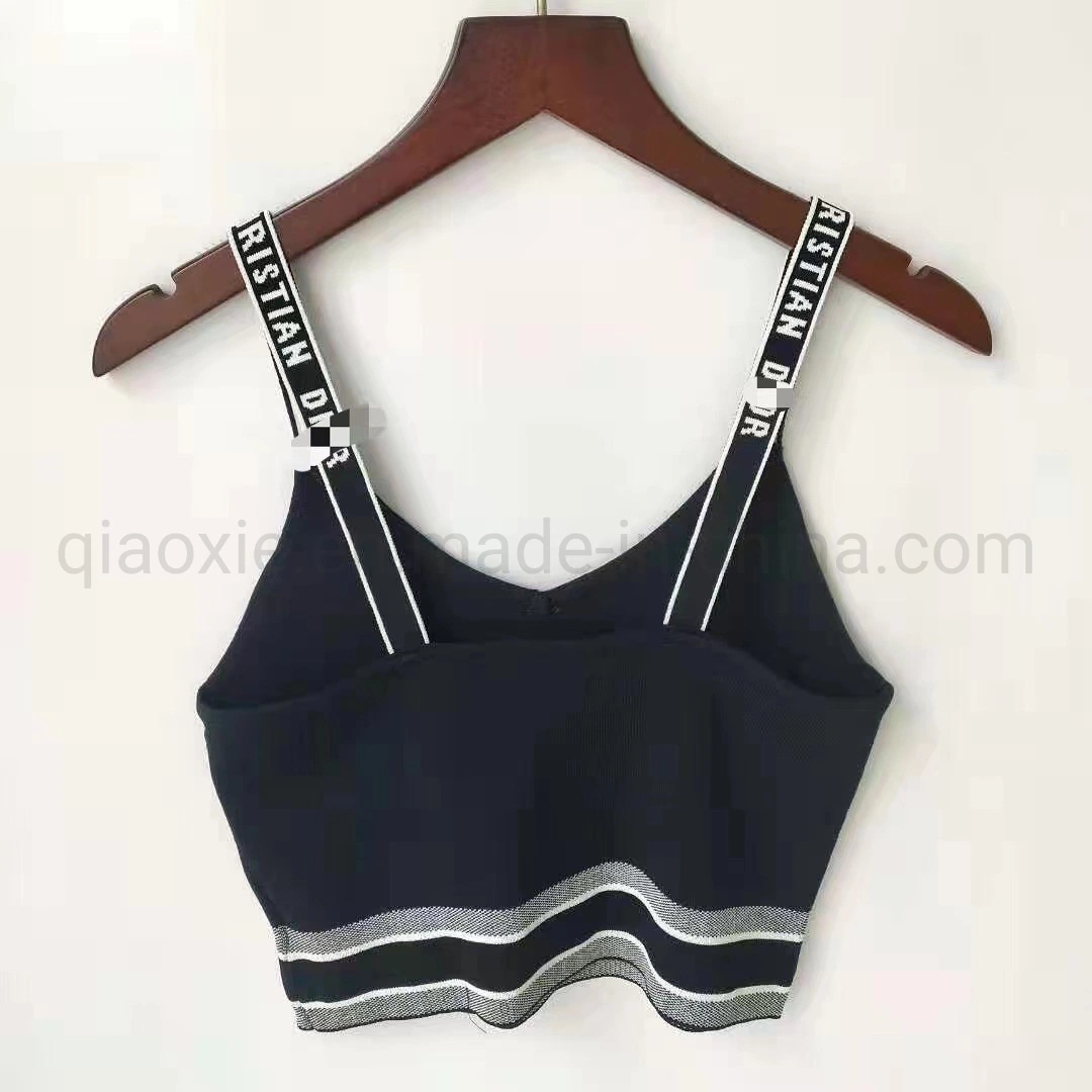 Wholesale/Supplier New Logo Designer Luxurious and Knitted Camisole Beautiful Clothes Leisure Wear Custom'