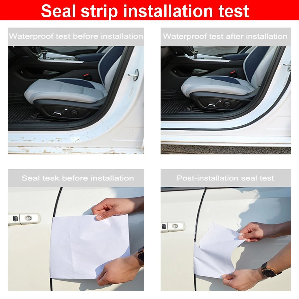 Foam E Shape Sound Insulation Self-Adhesive Seal EPDM Rubber Seal