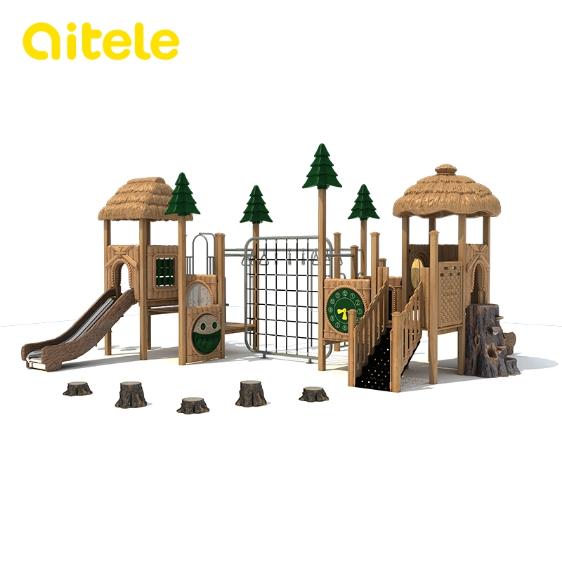 Los niños Playground parque de diversiones al aire libre equipos (NL-04001)