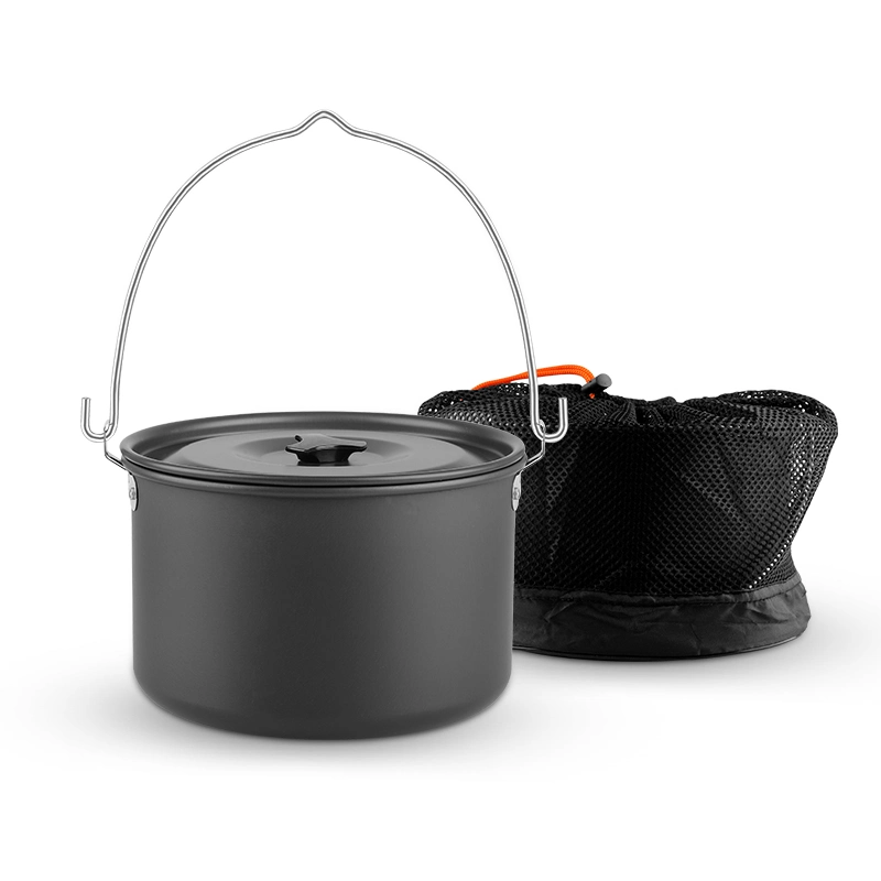 Kinggear Durable Lightweight Camping Pot Cookware Portable Cooking Pot for Outdoor Camping Hiking