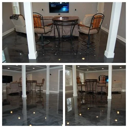 Epoxy Resin Floor Coating System Metal Effect Two Components