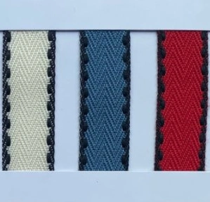 China Manufacturer New Fashion Double Twill Stitch Ribbon Herringbone Tape