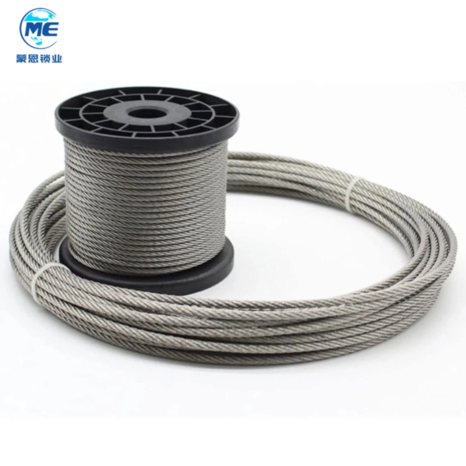 Acero inoxidable recubierto de PVC y cables galvanizados