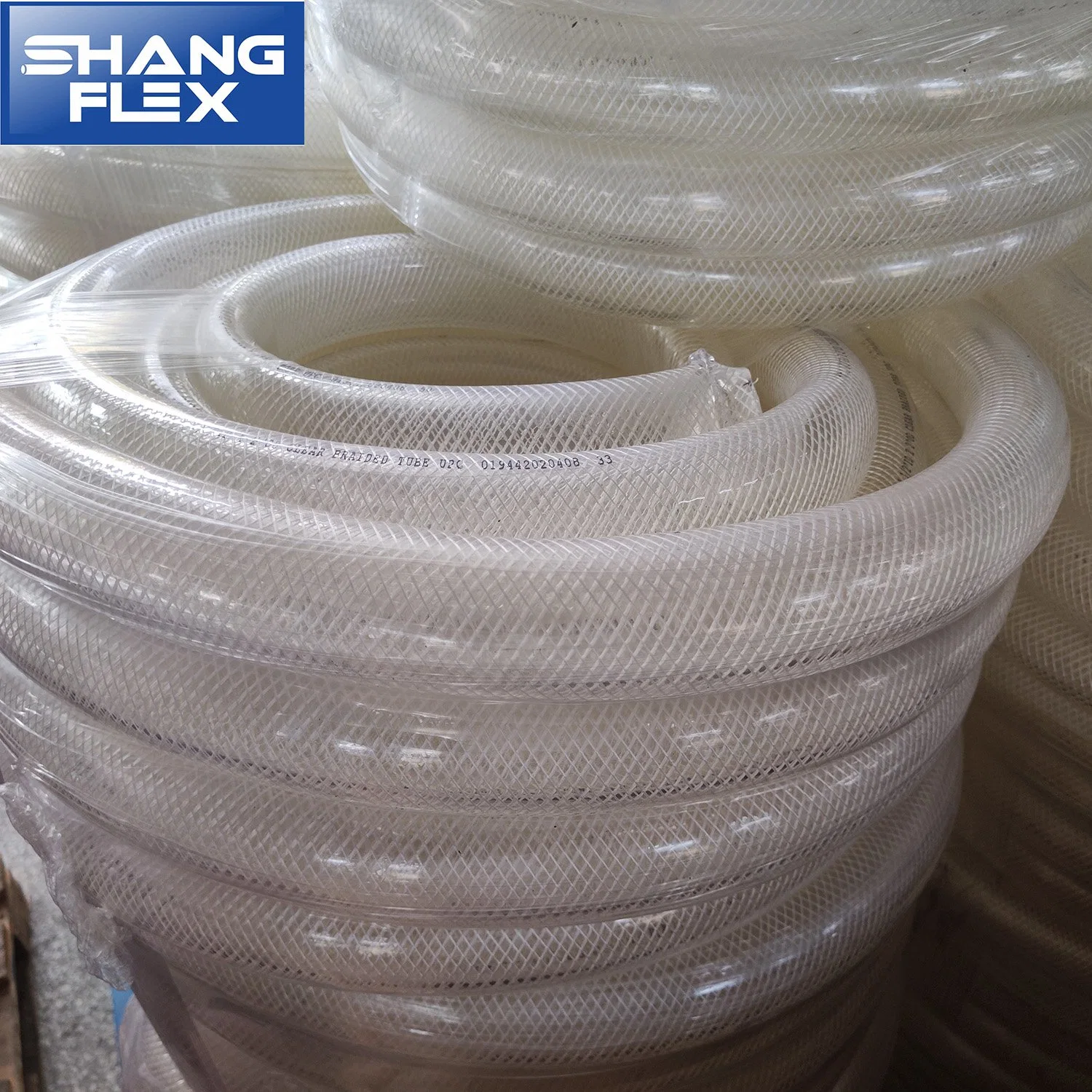 Clear Braided Tube Transparent Reinforced Vinly Tubing PVC Hose