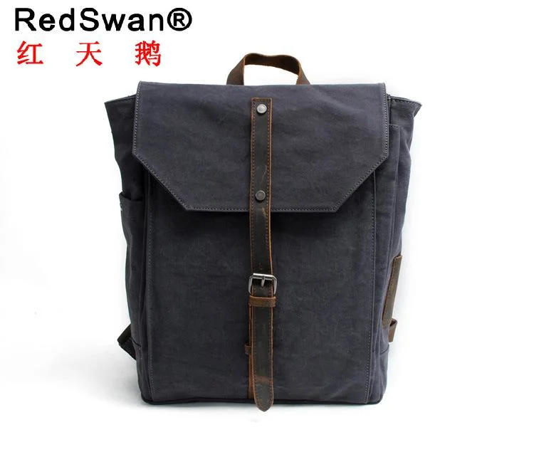 Canvas Fashion Design School Backpack Daily Rucksack Bag (RS-82046K)