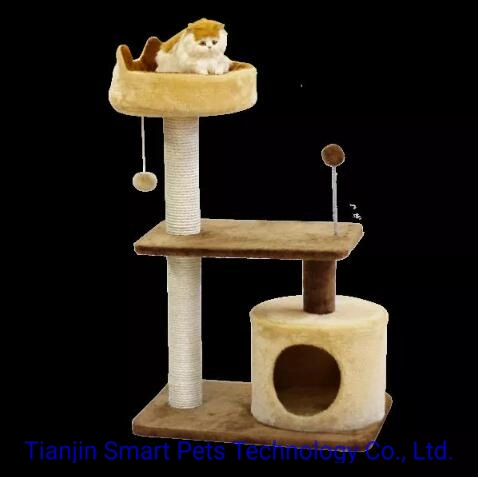 Multi-Level Large Pet Cat Scratching Tree Accessories