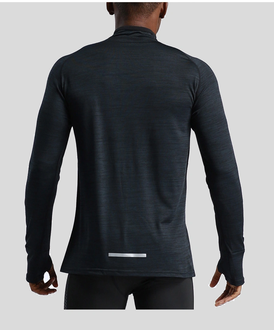 Custom Fashion Hooded Compression Sportswear Active Wear Gym Shirt for Men with Stretchable Breathable Nylon/Spandex Fabric