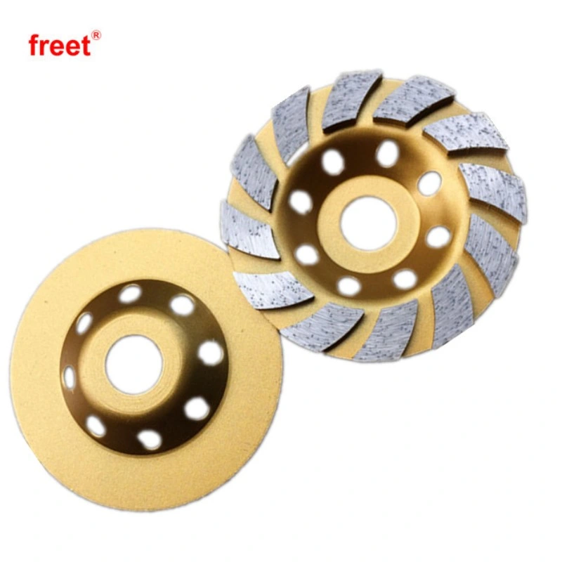 100mm 125mm 180mm 230mm Aluminium Steel Diamond Tools Turbo Grinding Cup Wheel