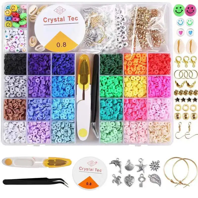 DIY Polymer Clay Beads Kit Jewelry Making for Children Craft