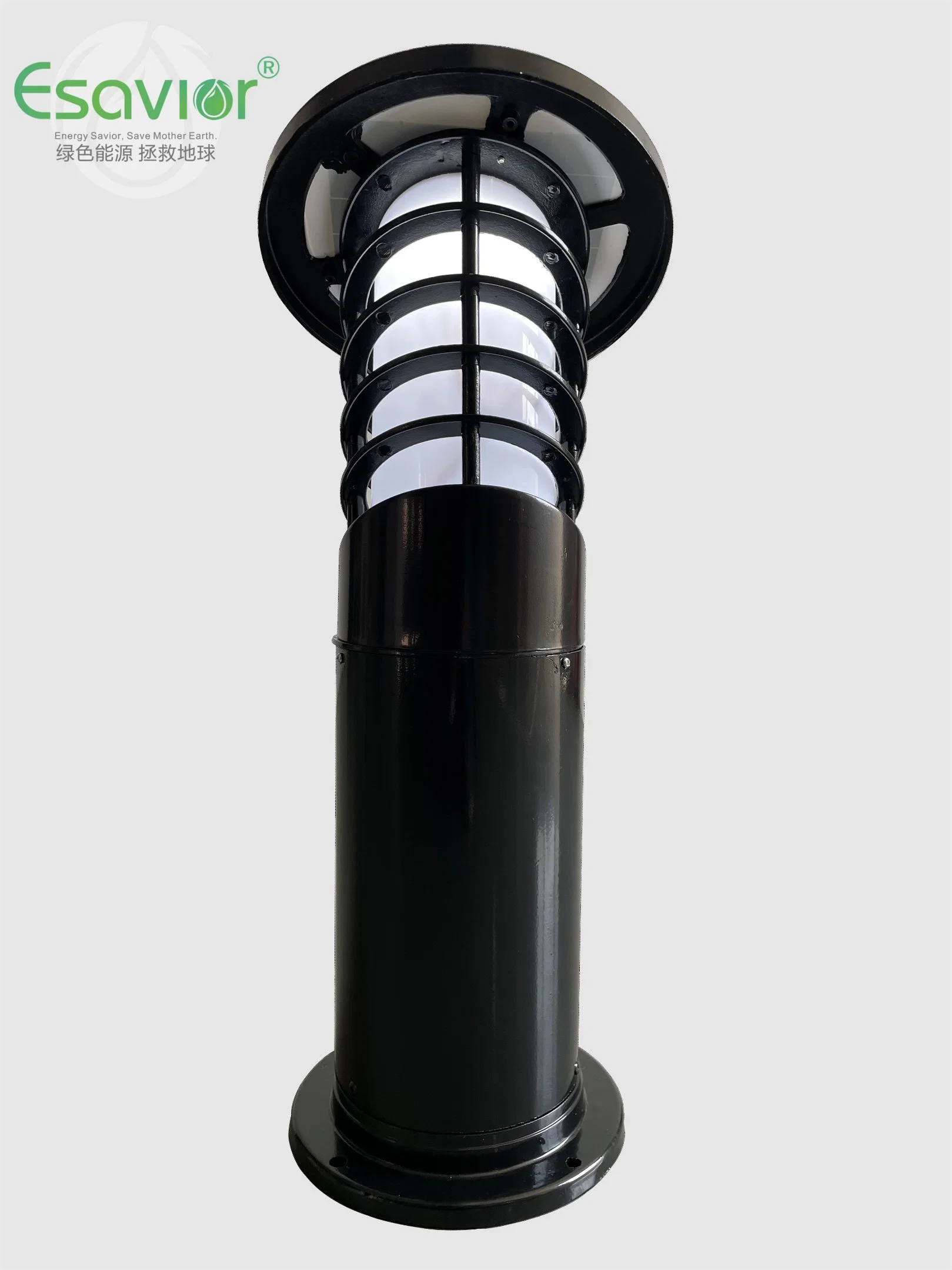 Esavior Solar Powered LED Outdoor Solar Bollard/Rasen/Garten Licht