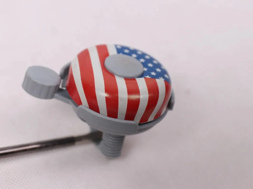 Classic Dinger Bell American Flag Printed Bicycle Bell