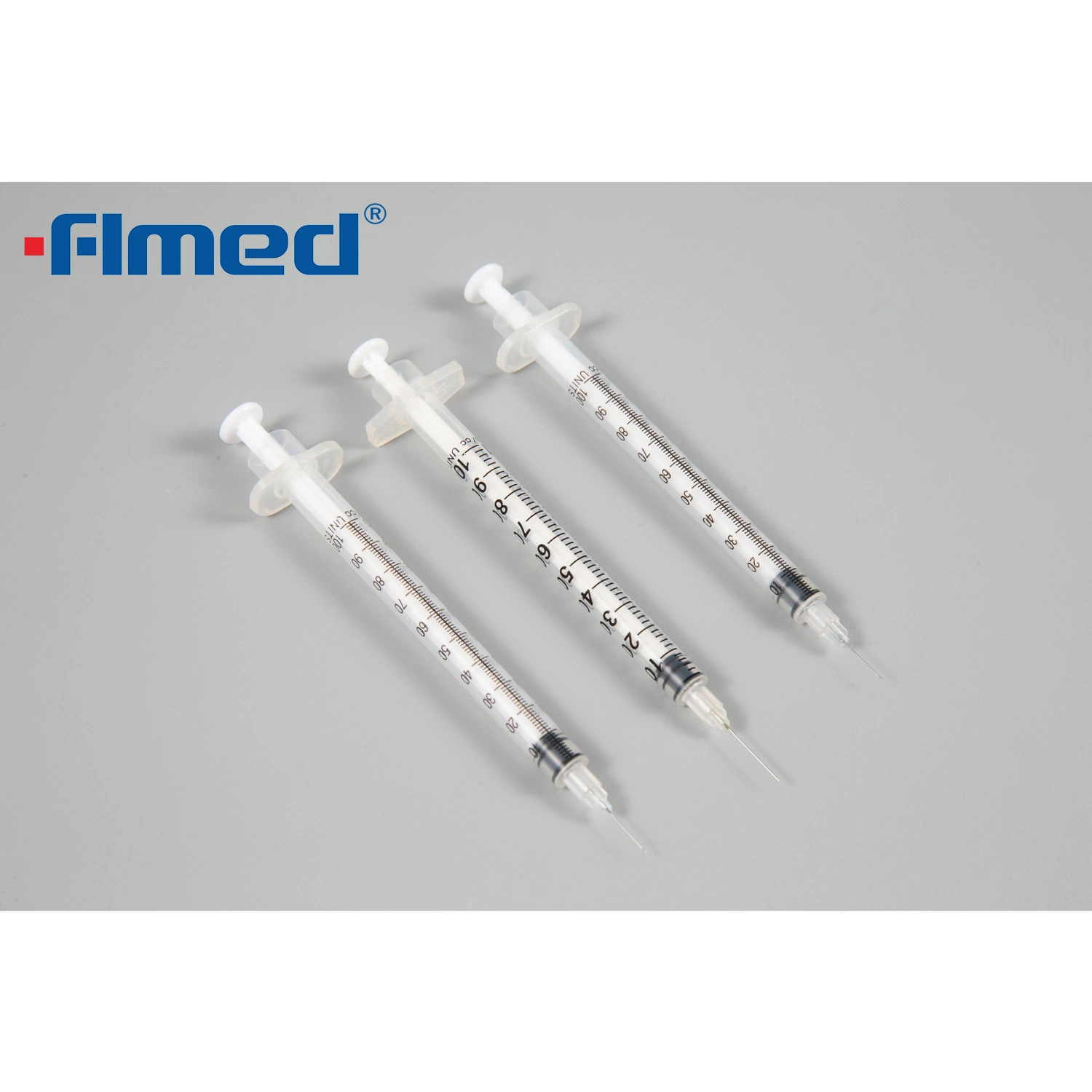 Medical Supply Disposable Sterile Insulin Syringe with Fixed Needle