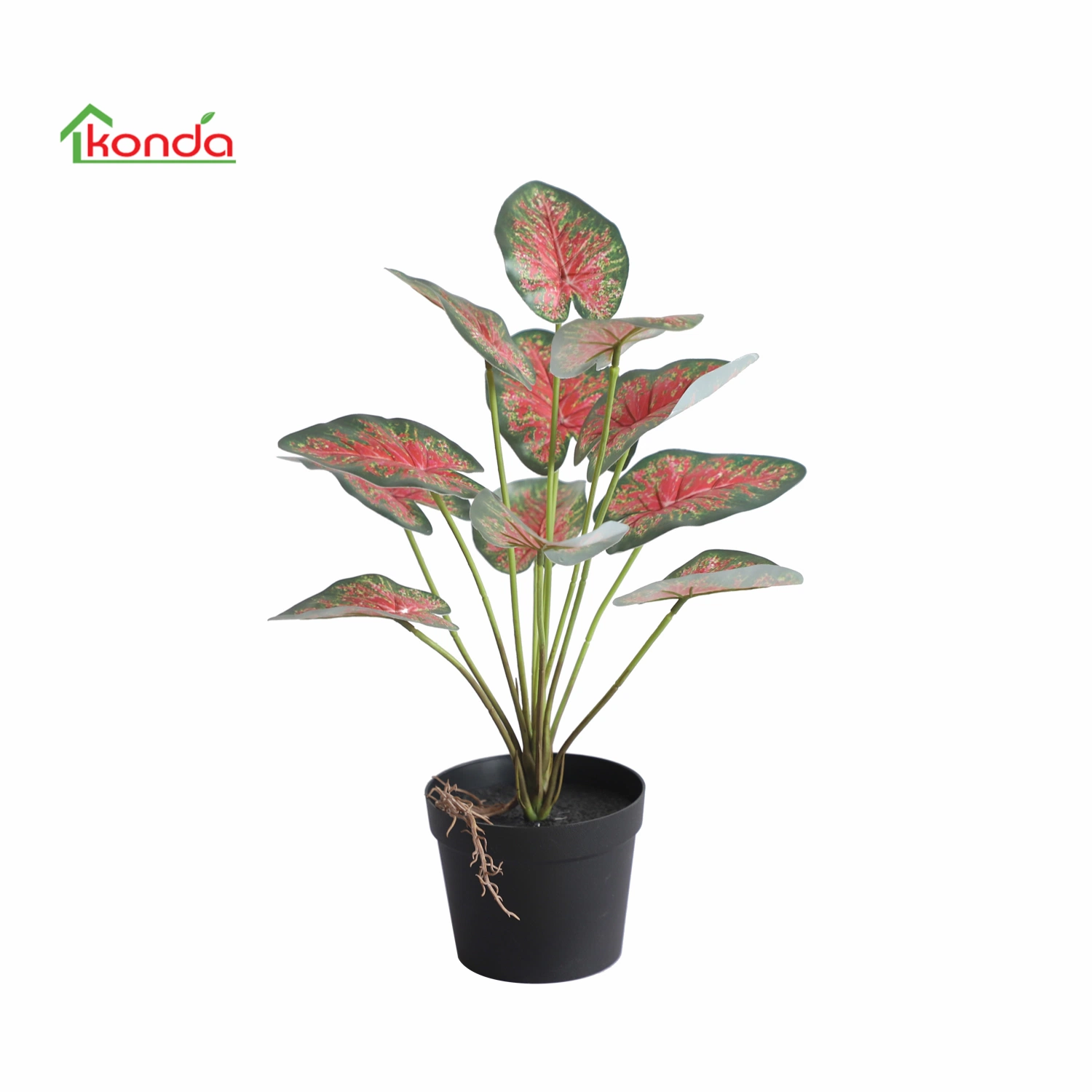 Fábrica china pequeña verde Artificial dejar planta en maceta de Bonsai