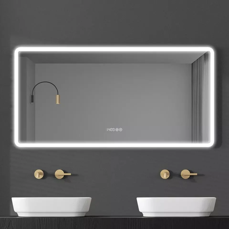 Wall Smart Mirror Lighted Bathroom Antifog Mirror LED Bathroom Mirror with LED Light