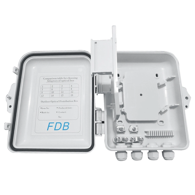 8 Core FTTH Fiber Optic Termination Box Distribution Box for Outdoor/Indoor Termination Distribution Box