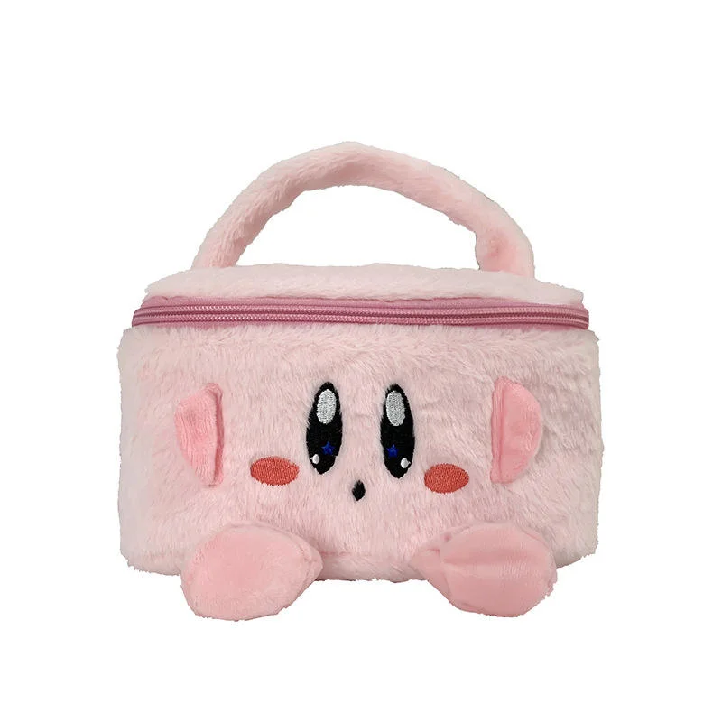 Bonitinha Plush Cartoon de Grande Capacidade de Armazenamento Portátil Makeup Bag