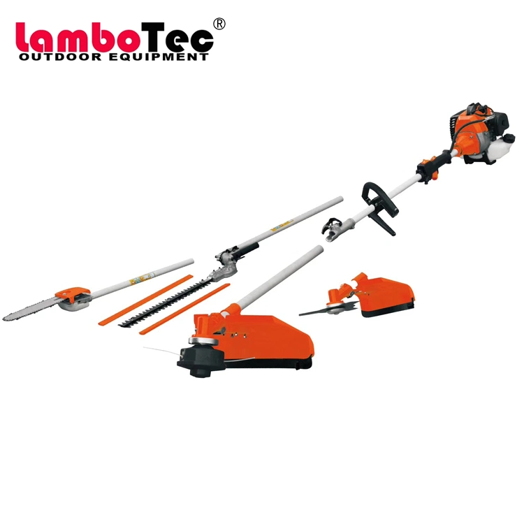 Lambotec Multifunction Brush Cutter Tiller/Chainsaw/Long Reach Pole Saw/Hedge Trimmer