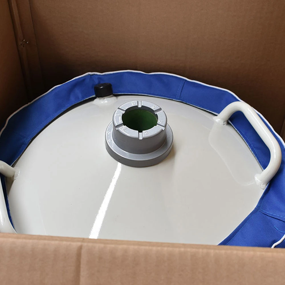 Manufacturer Direct Marketing 35L 50mm Liquid Nitrogen Tank Container Semen Biological Storage