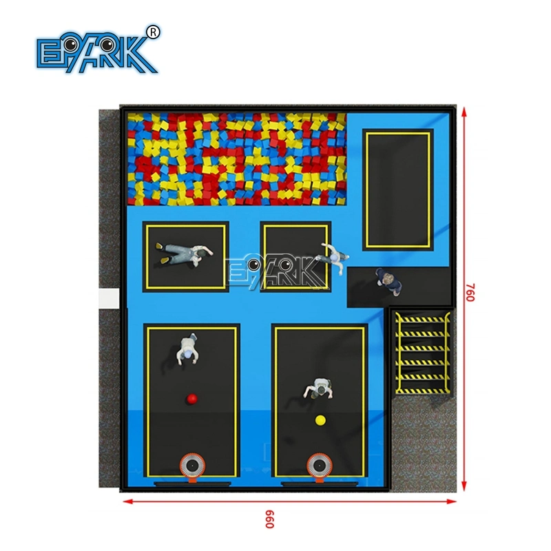صالة ألعاب رياضية ترامبولين داخلية وسرير القفز الداخلي ألعاب حيوية ترامبولين الأطفال والشابة