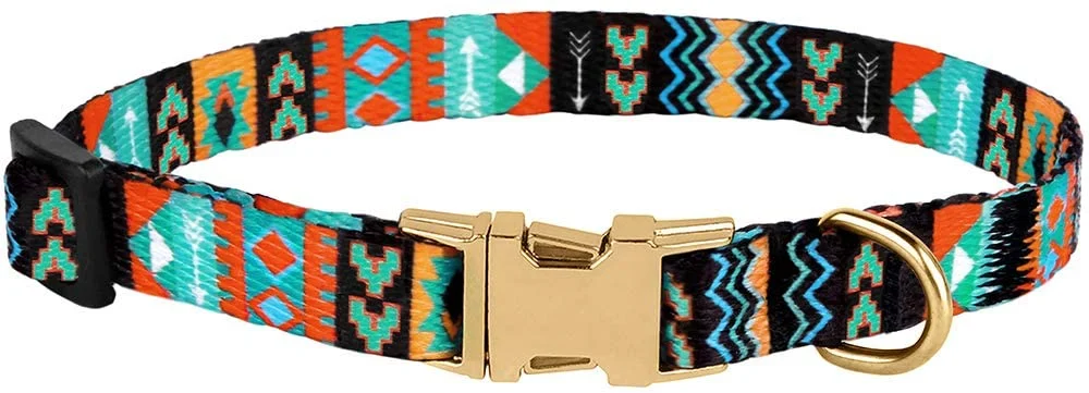 Pet Supplies Colorful Dog Collar Pet Accessories Double Side Printing for Small Dog