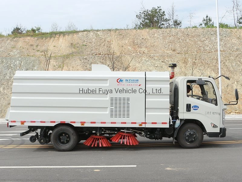 Máquina de limpeza para ruas JMC 5cbm de 5 m3 montada com varredor de ruas a vácuo