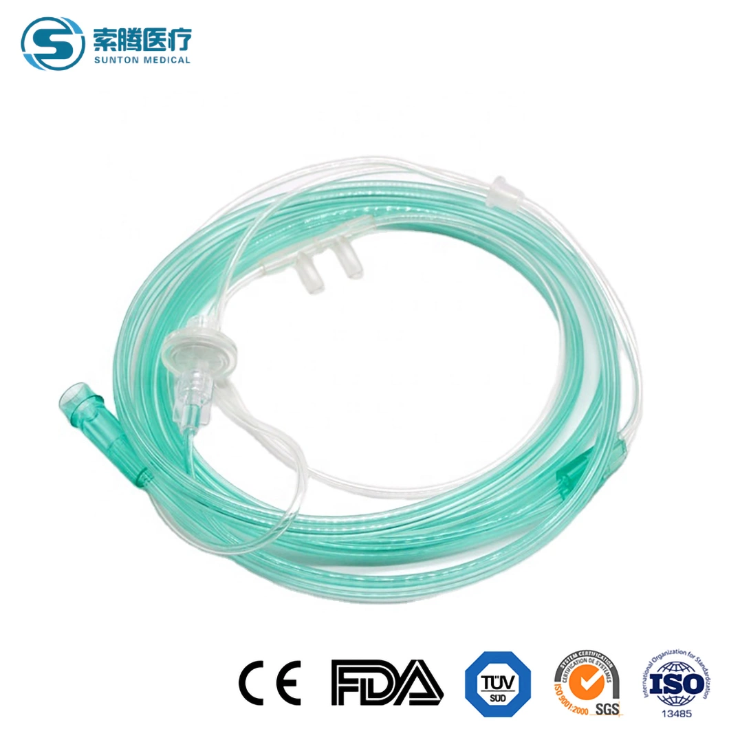 Sunton AirLife Nasal Kanüle China Nasal Kanüle Teile Hersteller PVC Material Klasse I Blau verschiedene Nasal Kanülen Kundenspezifische Großhandel 6L Nasenkanüle