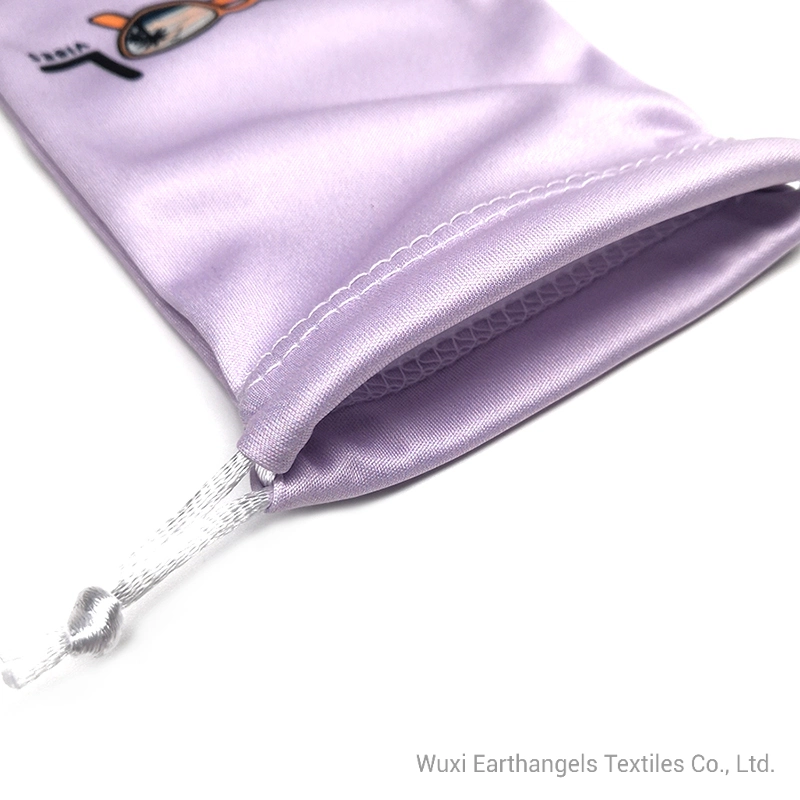Sublimation Microfiber Soft Drawstring Sunglasses Bags Pouches with Custom Printing