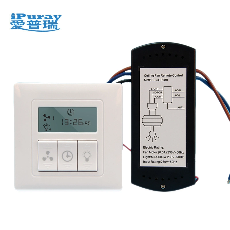 Wi-Fi Híbrido RF ventilador de teto Kit de Controlo Remoto