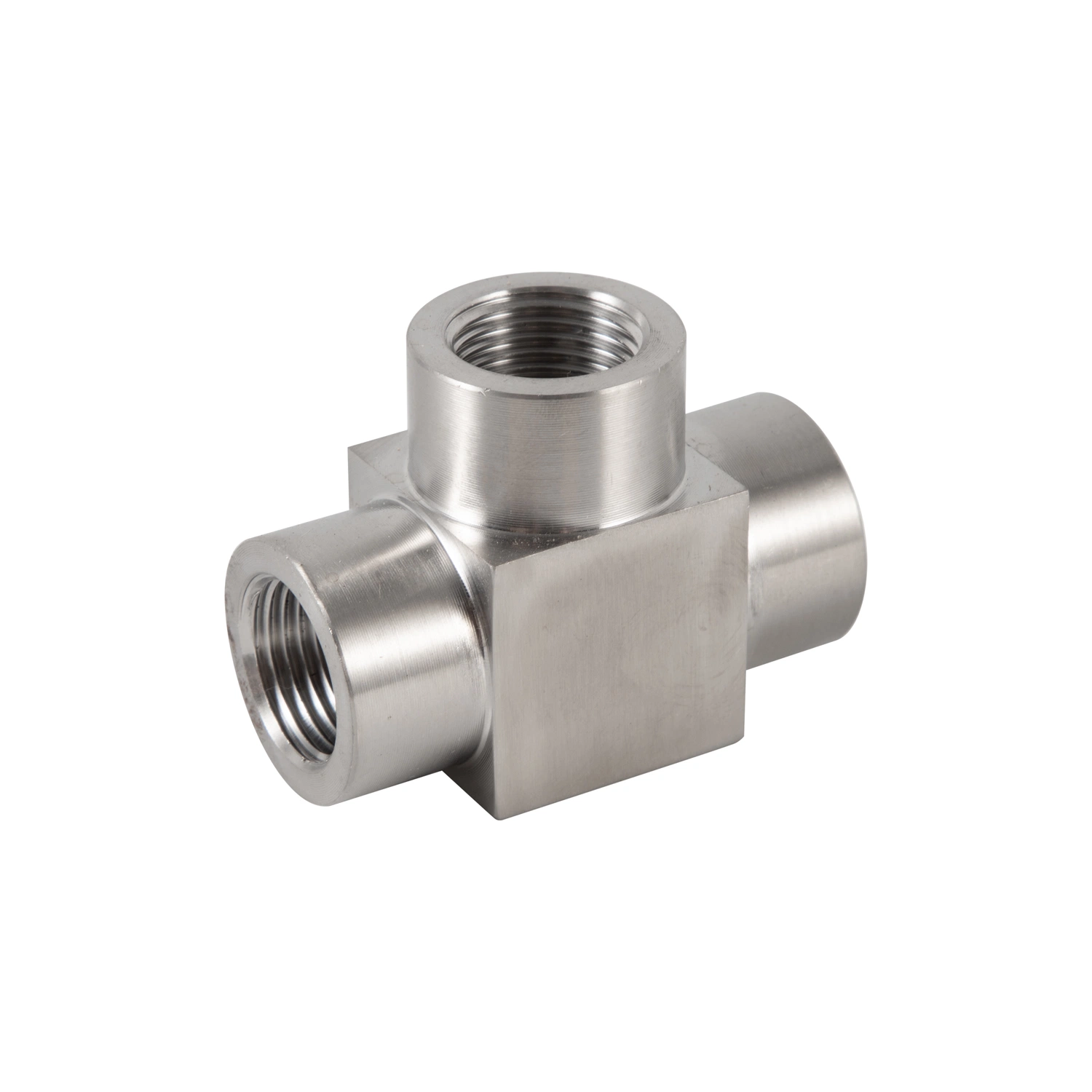 SS304 Tee-Thread Type Tube Union 1/2inch NPT Stainless Steel Pipe Fitting