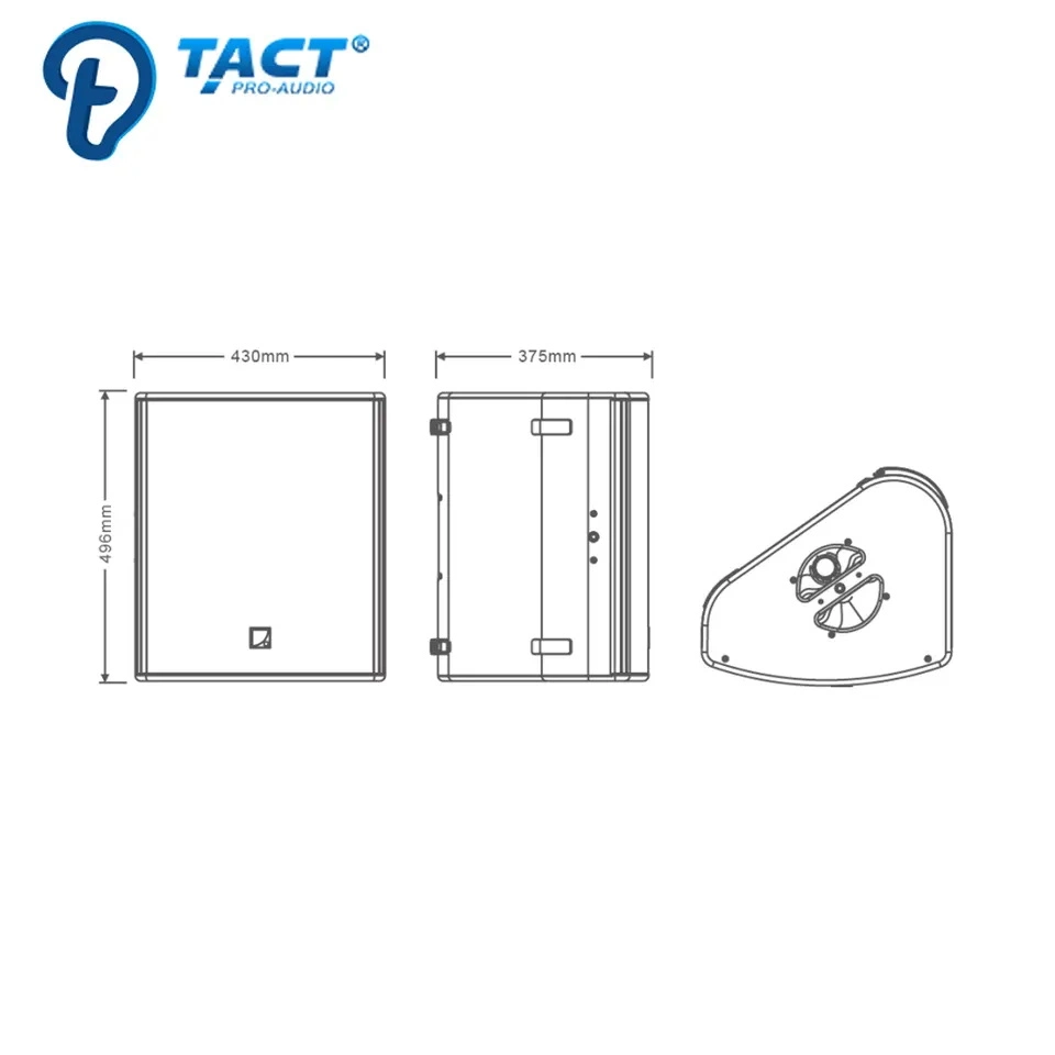 Tact X15 PA Stage Monitor 15inch Passive Power Speaker