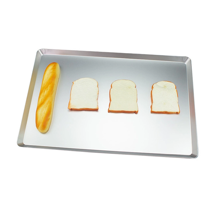 Kitchen Accessories Aluminum Non-Perforated Baking Sheet Round Corner and Right Angle Design