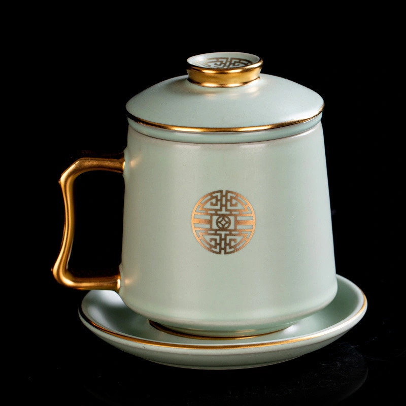 Venta directa de fábrica horno Ru taza de té de la Oficina de vaso de agua establecer separación gran hogar High-Grade retro de la Copa de la Conferencia de cerámica de rastreo de regalos