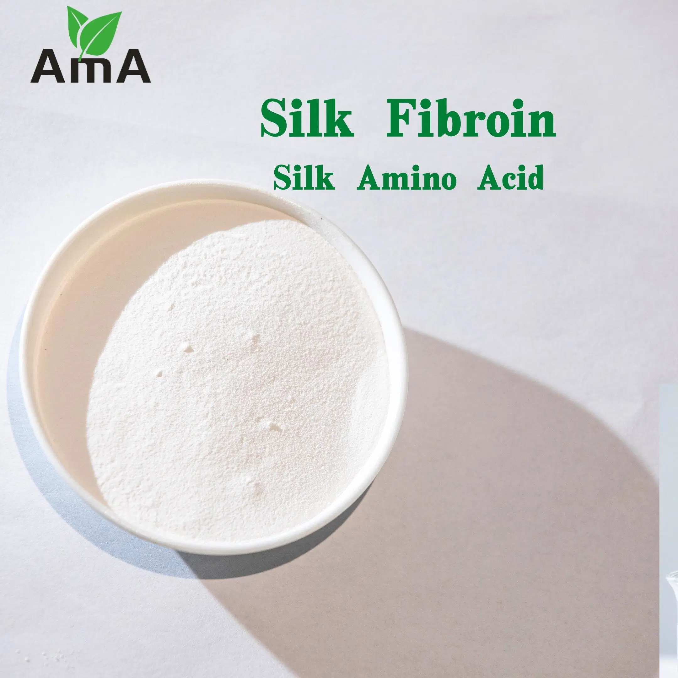 De grado cosmético hidrolizado de proteína en polvo de Seda La seda Fibroin completamente soluble en agua